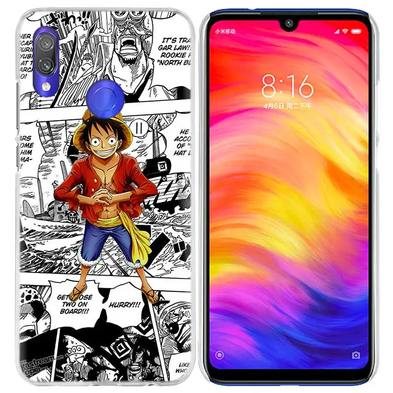 04 Чехол one piece Аниме для Xiao mi Red mi Go Note 7 8T 8 6 6A Pro S2 5 8A 4X mi A1 A2 9 10 8 lite Play F1 жесткий чехол для телефона из ПК - Цвет: 04