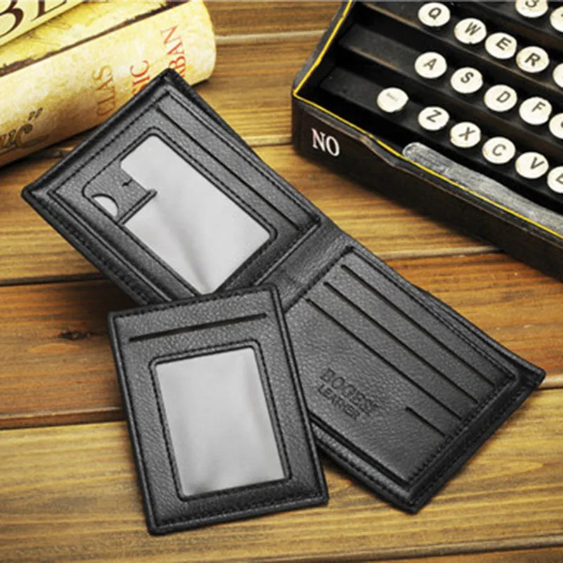 Мужские кошельки со съемными держателями карт черный коричневый кошелек