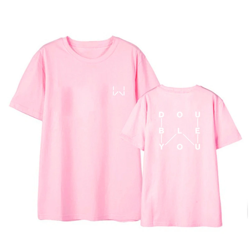 K Pop Kpop NUEST W DOUBLE U NU'EST Album Shirts Повседневная Свободная футболка в стиле хип хоп с