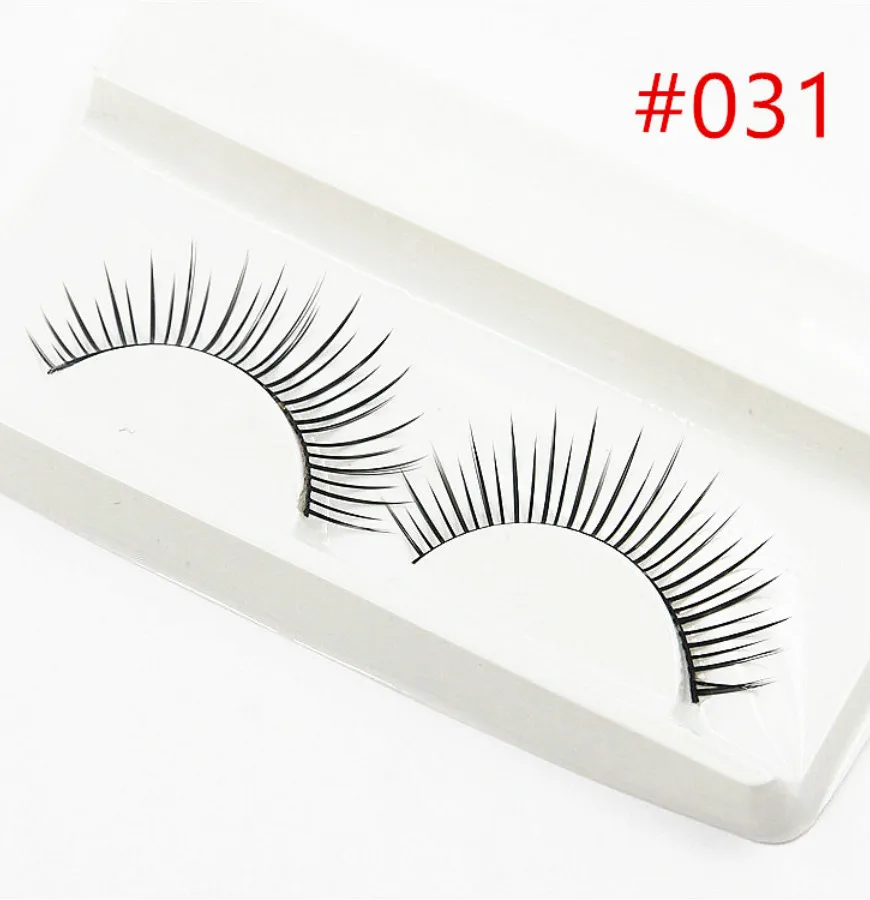 

2018 HOT 1 Pair Sell 3D False Eyelashes Korea Natural Nude Makeup Long False Eyelash Handmake Eye Lashes Makeup Kit Gift #D031