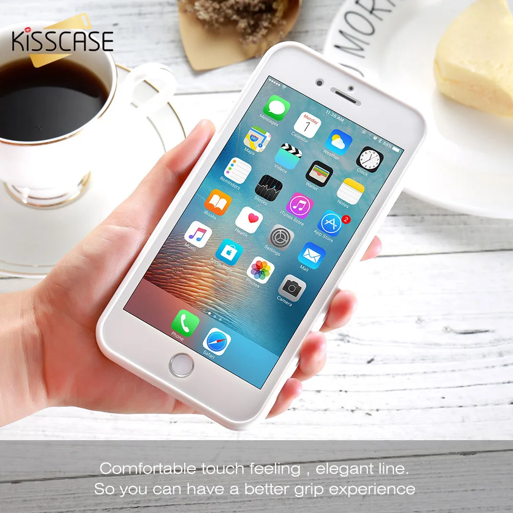 Силиконовый водонепроницаемый чехол KISSCASE для iPhone 5 SE 5S 6 S мягкие чехлы телефонов 7