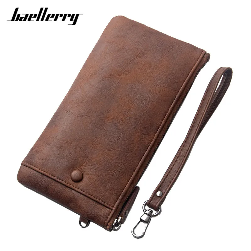 Винтаж натуральная кожа Для мужчин кошельки с держатель для карт карман сотового