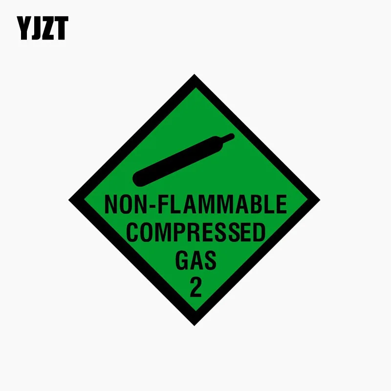 

Светоотражающая наклейка YJZT для легковоспламеняющихся сжатых газов, 10 см * 10 см