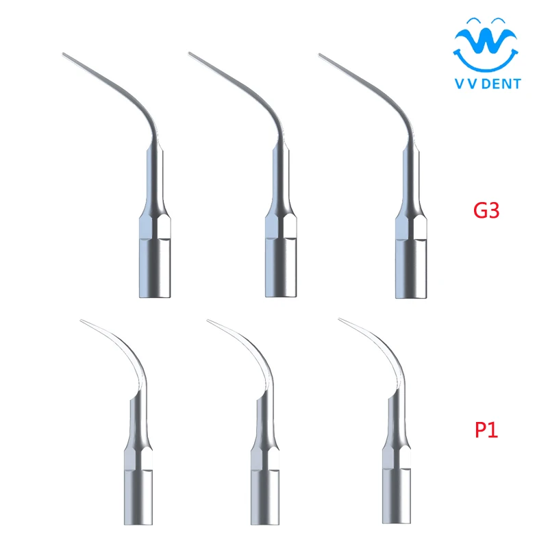 

G3/P1 6Pcs Woodpecker Dental Scaler Scaling Tips Fit Dental Equipment EMS&WOODPECKER for Oral hygiene and health