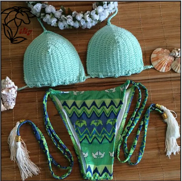 Riseado Высокой Талией Женщин Купальники Новый 2017 Рюшами Vintage Bikinis Купальник Бинты