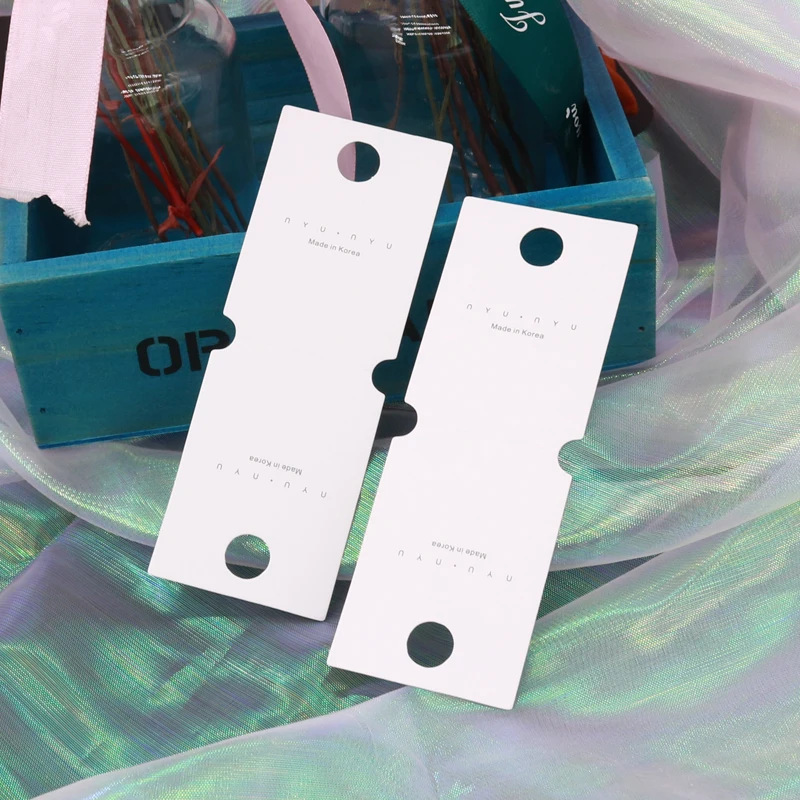 2019 new 5*14cm headwear hairpin card temperament simple jewelry packaging paper folding 100 pieces |