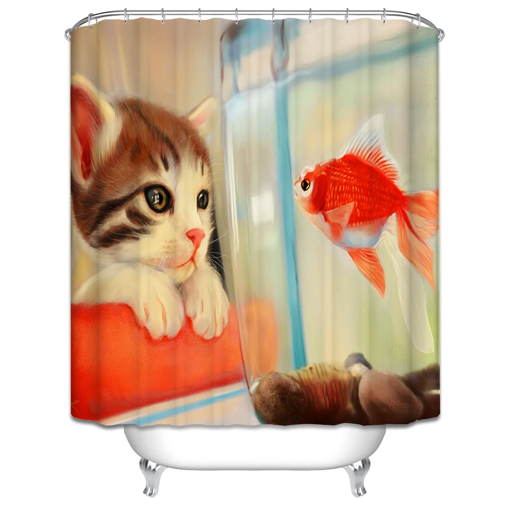 Senisaihon 3D душ Шторы героев мультфильмов чемодан с рисунком лягушки