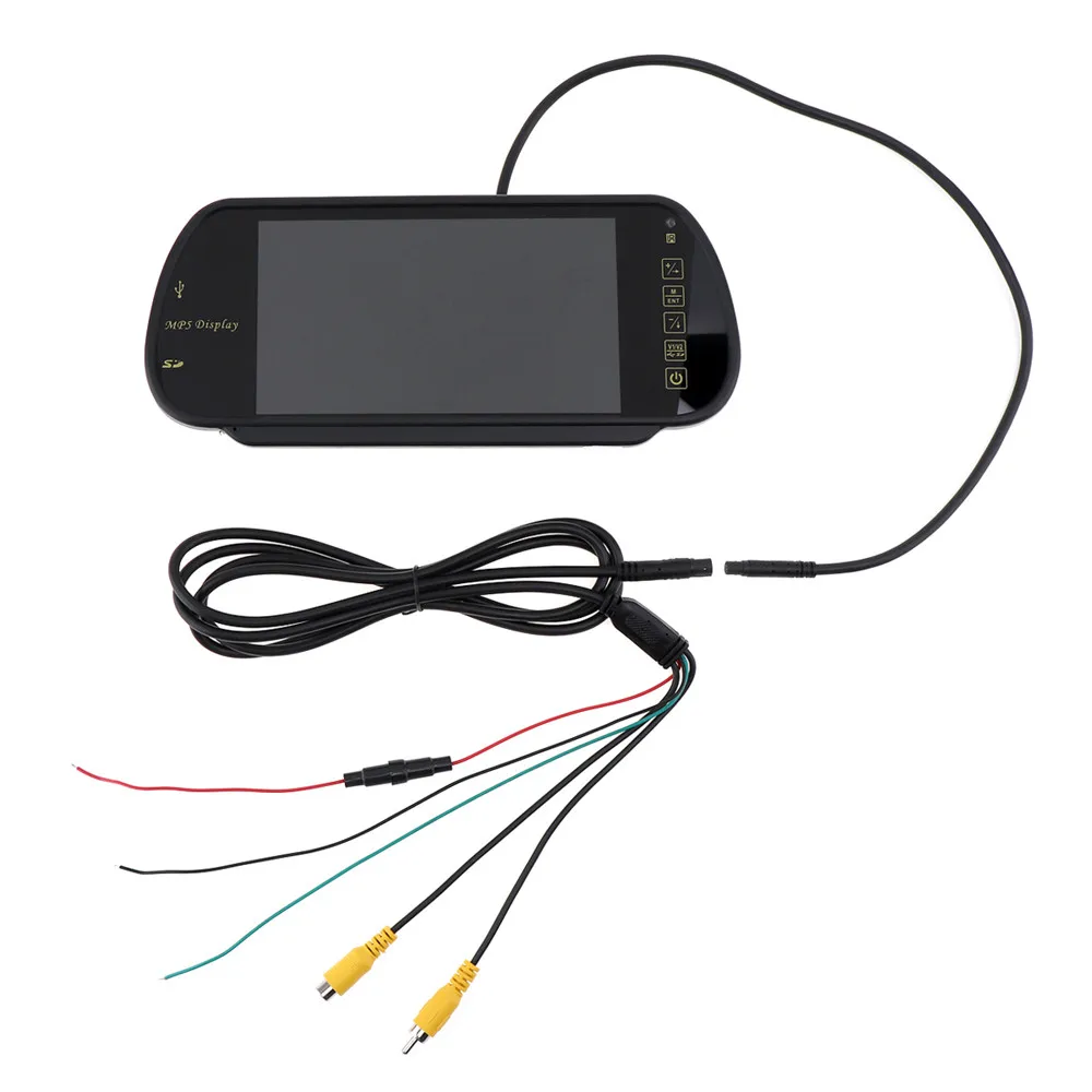 " TFT lcd цветной экран автомобиля зеркало заднего вида монитор Поддержка SD/USB