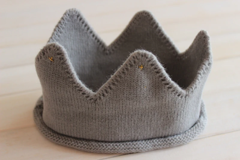 2016 Instagram Fashion Cap Crown Soft Knitted Hats Lovely Baby Funny Birthday Hat Kids Gift | Детская одежда и обувь