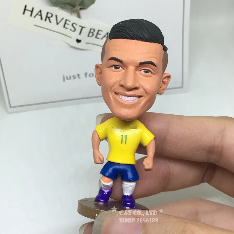 Фигурка Soccerwe спортивные футболки звезды Бразилия Coutino 11 # подвижные суставы