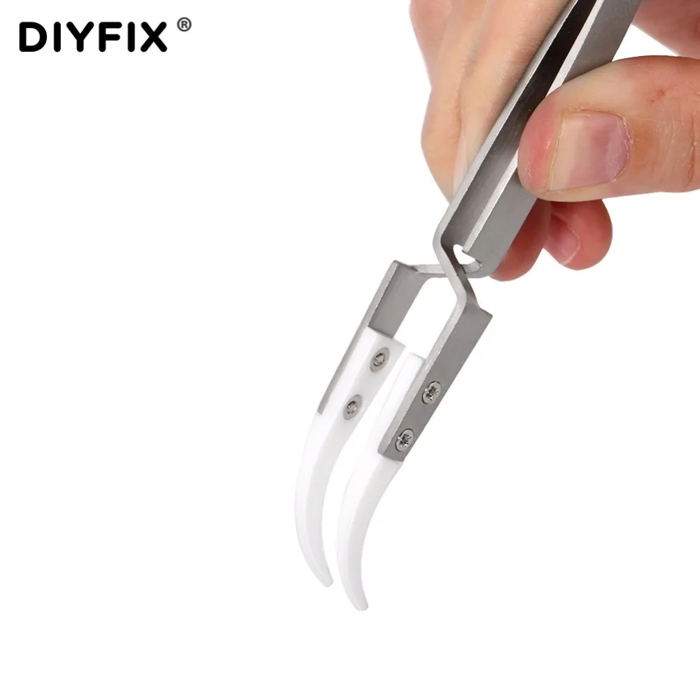 Антистатические керамические пинцеты DIYFIX термостойкие изолированные