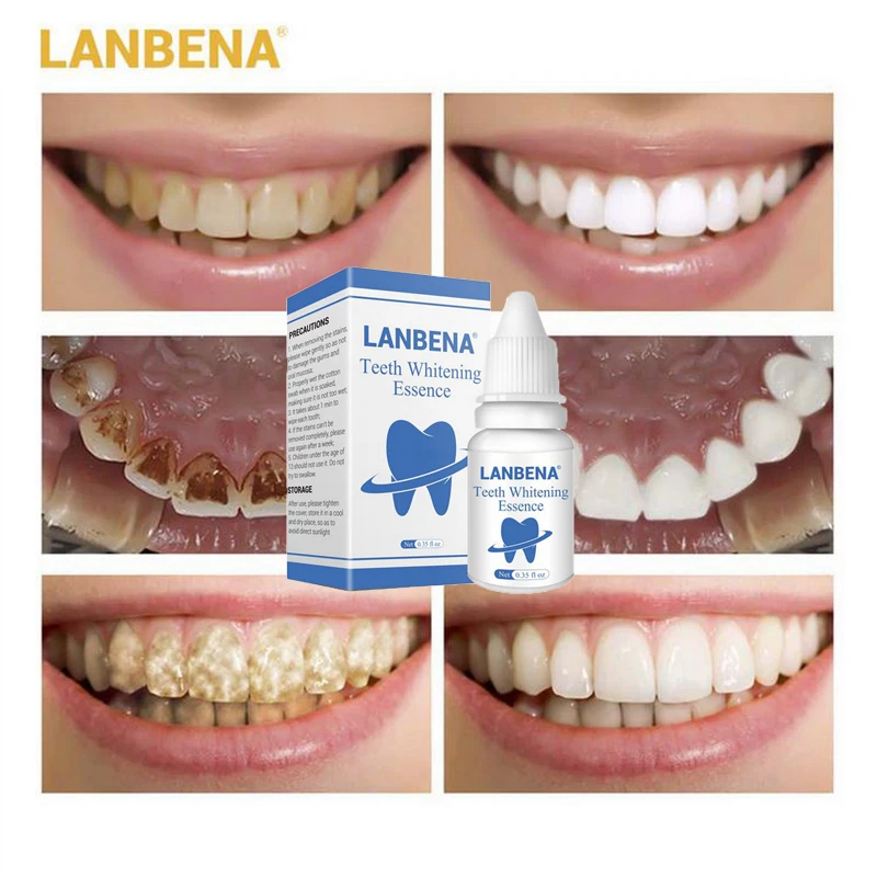 Новая отбеливающая эссенция для зубов LANBENA гигиена полости рта сывороточный