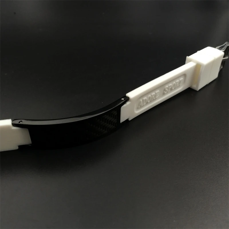 Гелевый силиконовый Энергетический Браслет из углеродного волокна