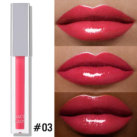 03 Soda Pink SACE LADY блеск для губ Лак для макияжа Гладкий сборный интенсивный блеск для губ красота Сексуальный макияж увлажняющая косметика - Цвет: 03 Soda Pink
