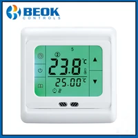 free shipping tst60 ep 16a lcd touch screen display electrical floor heating room thermoregulator with green backlight