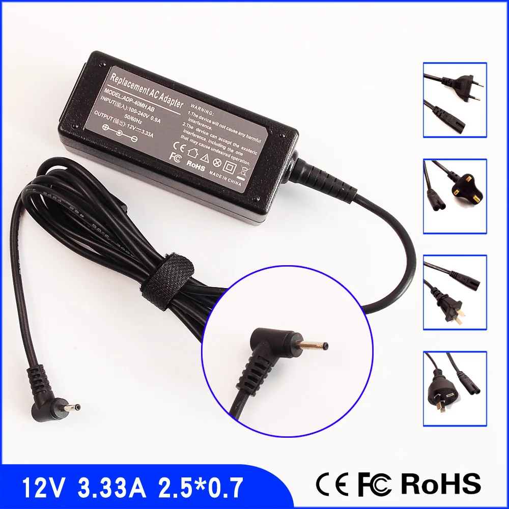 12V 3.33A Ac адаптер питания зарядное устройство для Samsung Chromebook XE303C12 XE303C12-A01US XE303C12-H01US
