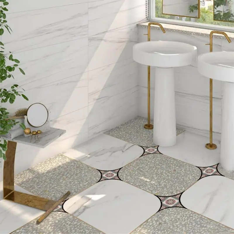 10 шт. 20x20 см ПВХ самоклеющиеся в европейском стиле DIY водонепроницаемые наклейки