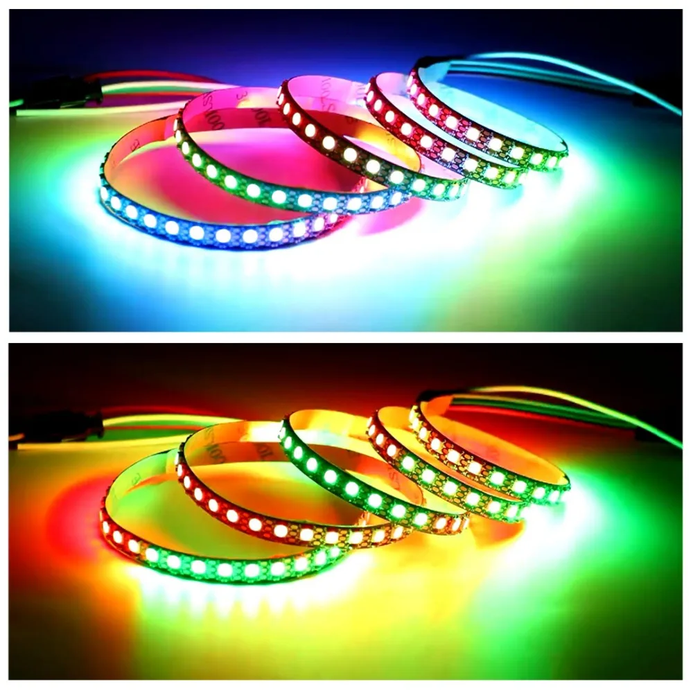 Светодиодная ленсветильник SK6812 Mini 3535 RGB SMD DC 5 В 1 м 2 144 светодиодов/м