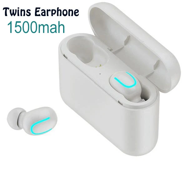 TWINS white Новинка Bluetooth 5,0, наушники TWS, беспроводные наушники IPX5, водонепроницаемые наушники, Спортивная стереогарнитура, глубокий бас, для iphone, samsung, HBQ - Цвет: TWINS white