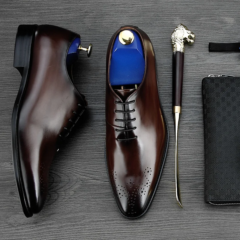 MYCOLEN/Новинка брендовая мужская Свадебная обувь из натуральной кожи цвет черный