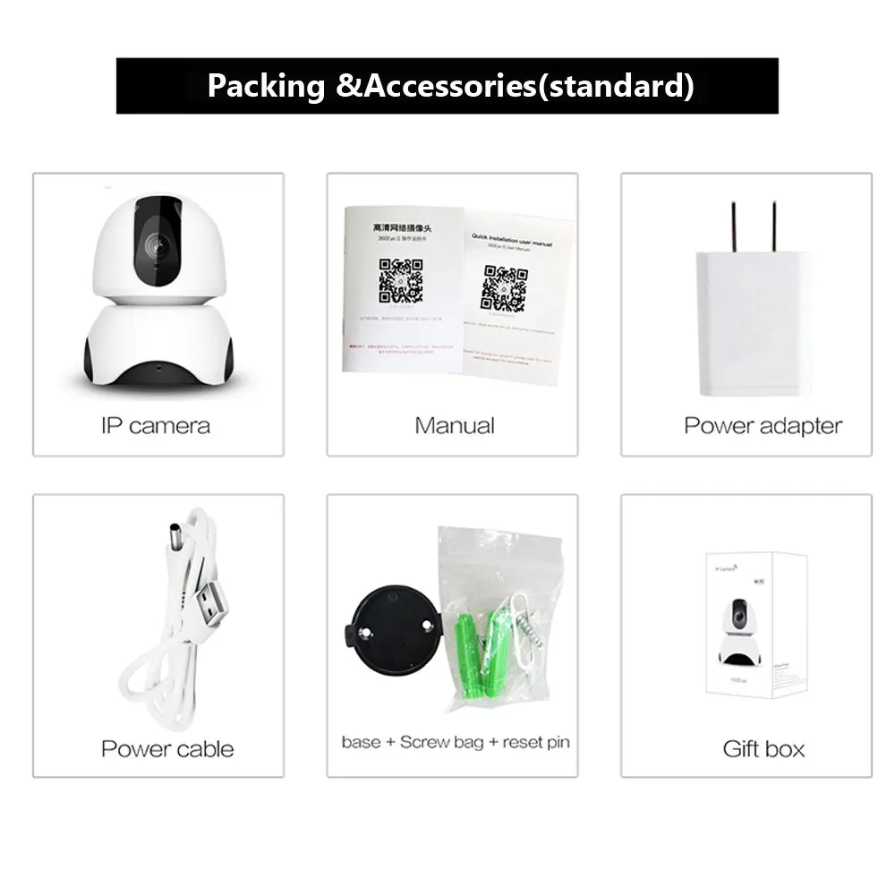 

NINIVISIO 1080P Wireless IP Camera Home Security 2MP Audio Record CCTV Surveillance Wifi Camera P2P IR Night Vision Baby Monitor