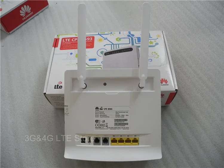 (+ 2 шт. 4G антенна) Оригинальный разблокированный HUAWEI B593 B593s 22 LTE 150 Мбит/с CPE