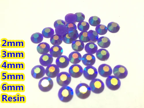 

Jelly Amethyst AB Color 2mm,3mm,4mm,5mm,6mm Facets Flat Back Resin Rhinestone Nail Art Gems Decoration