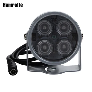 Hamrolte заполняющий светильник, 4 шт., мощный светодиодный ИК-светильник на расстоянии до 20 м для камер видеонаблюдения, IP-камер