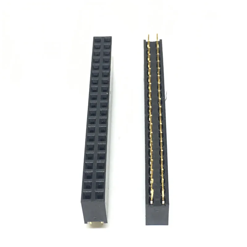 10 шт./лот высокое качество 2x20 Pin 40P 2 мм двухрядный женский прямой шаг заголовка |