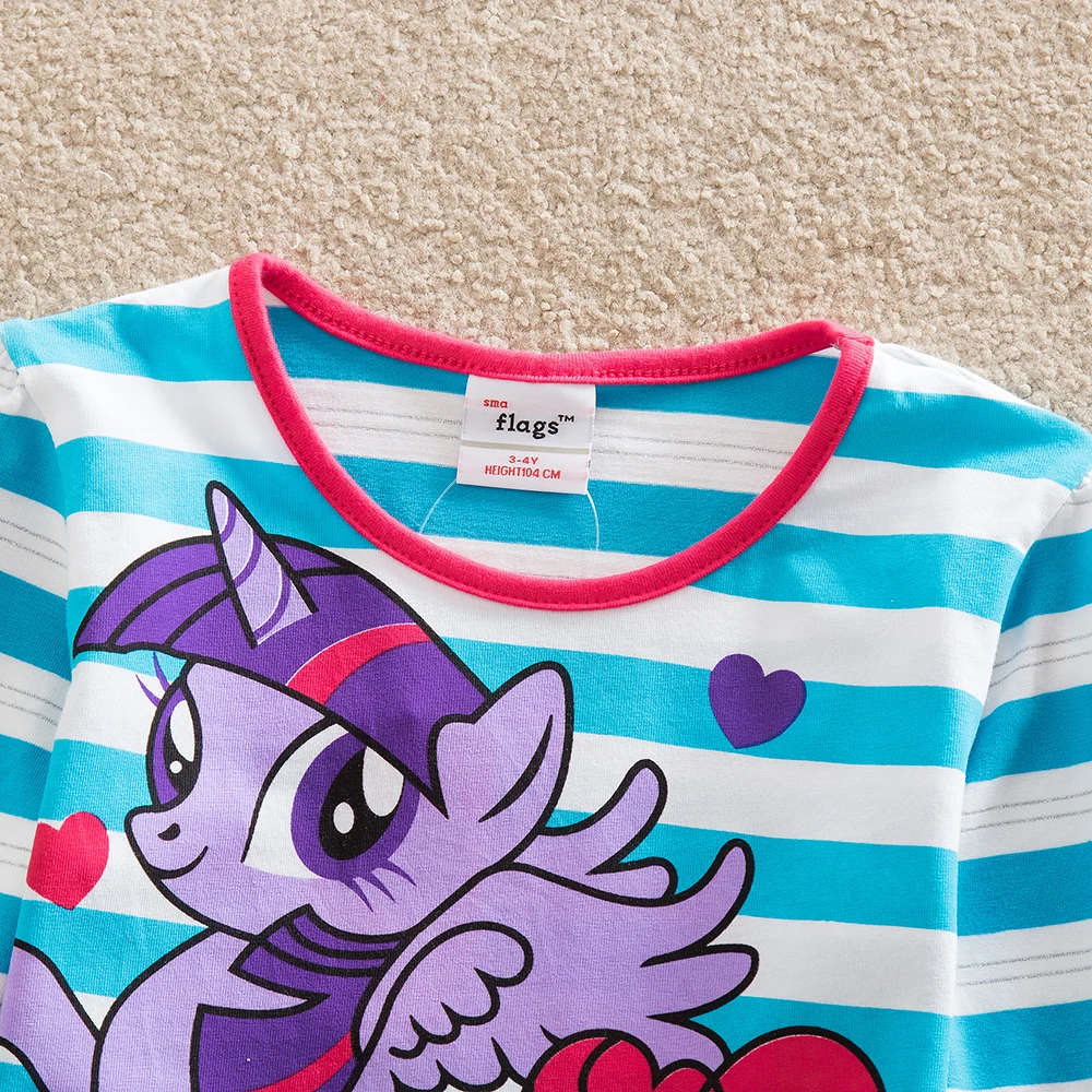 Хлопковая футболка с длинным рукавом JUXINSU My Little Girls Pony осенне зимняя повседневная