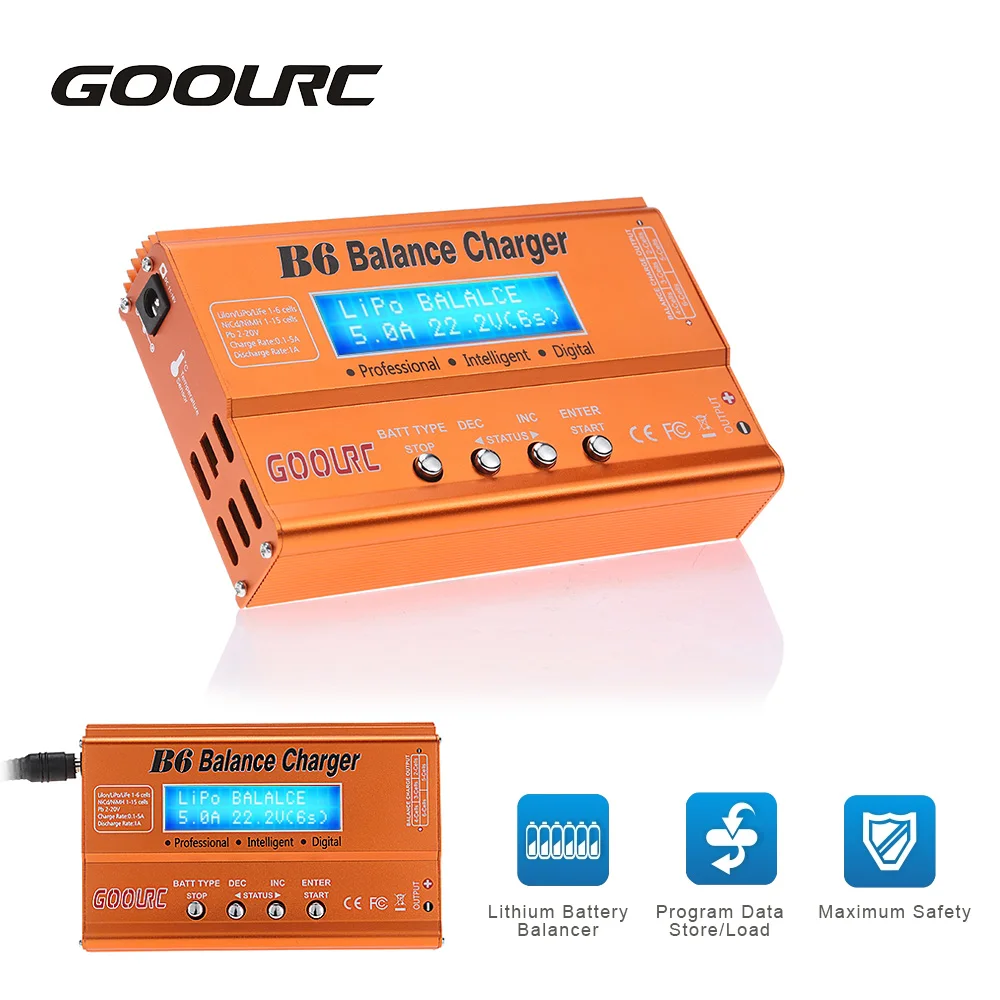 GOOLRC Горячая Продажа B6 Мини Многофункциональный Разрядник Зарядного Устройства