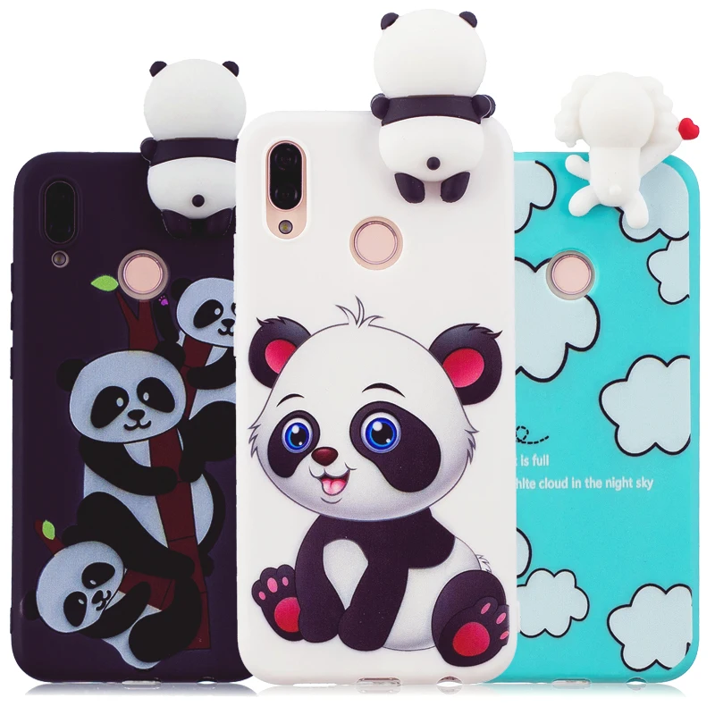 Phone Bag Case For Huawei P10 P20 Lite Pro 3D Toys Panda Cartoon Soft TPU Cover Fundas P9 P8 2017 Y5 |