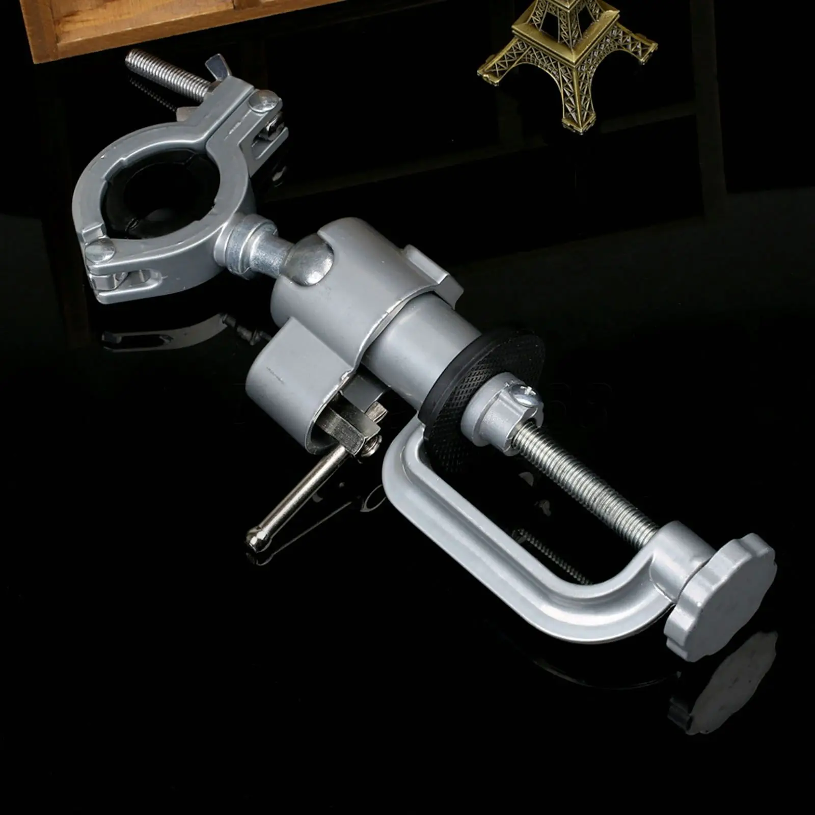 

Universal Mini Clamp-on Electric Gimbal Grinder Holder Aluminum stand Bench Vise Holder For Electric Drill Stand Rotary Tools