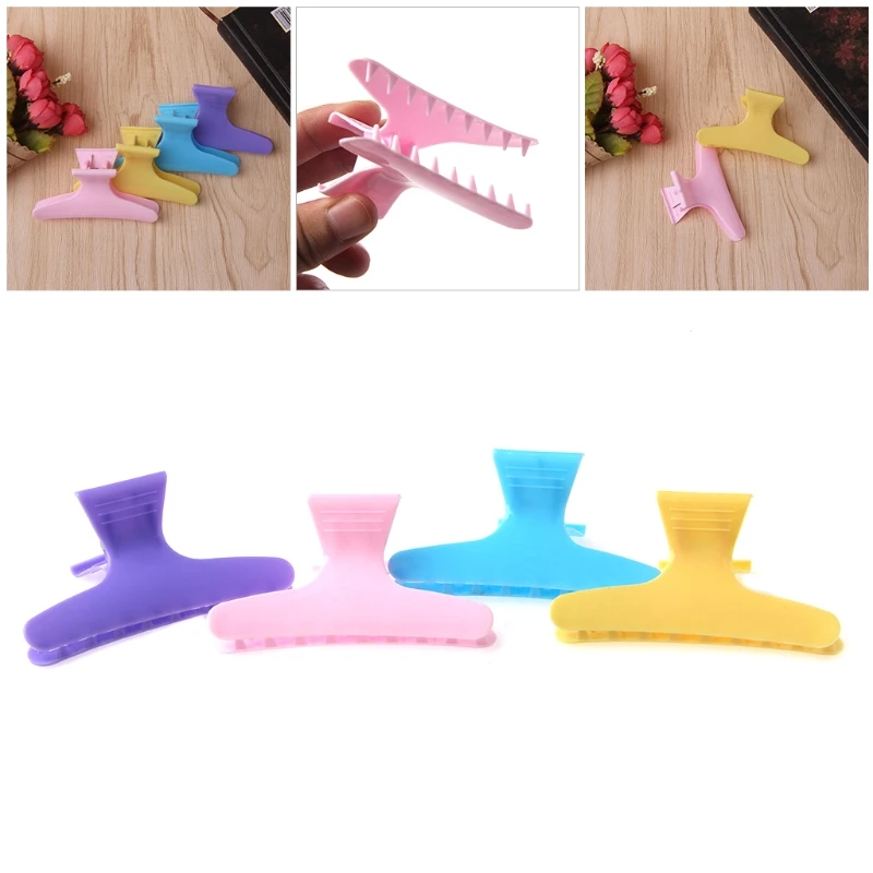 12 шт. цветные красивые пластиковые заколки для волос в форме бабочки инструмент