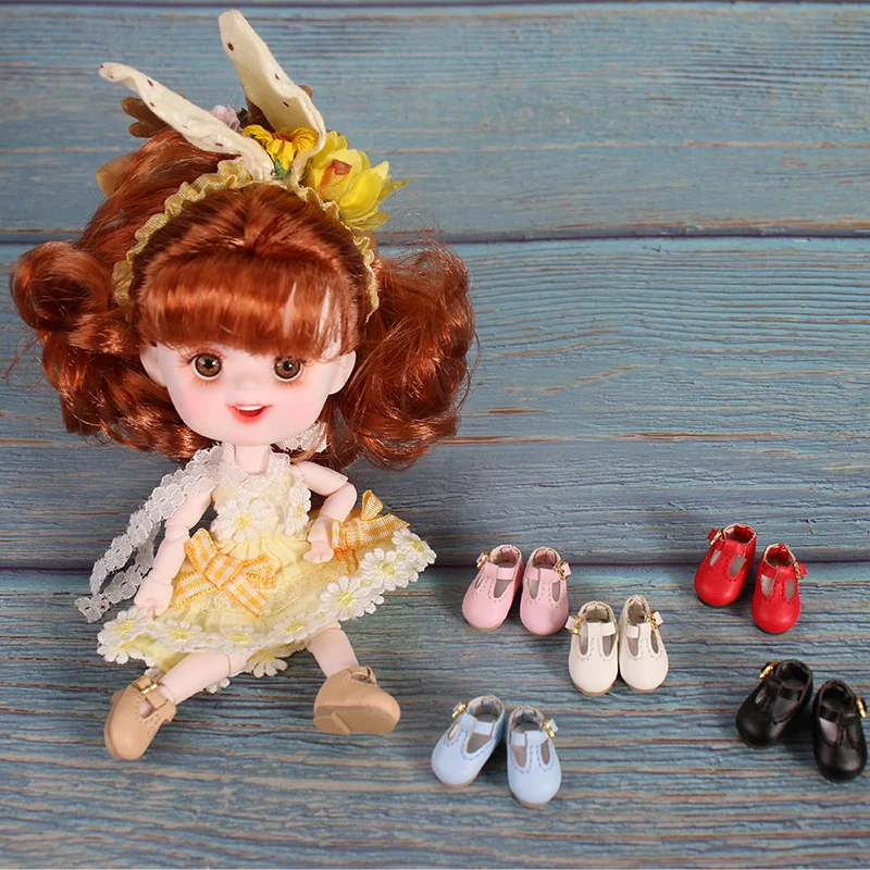 Обувь для 1/12 BJD OB11 кожаная обувь в 6 цветах подходит 1/8 middie игрушки подарки|Куклы| |