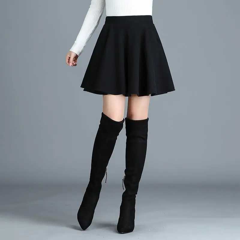 Harajuku женская одежда Dames Kleding Saia для женщин Весна Осень Зима Высокая талия плиссада