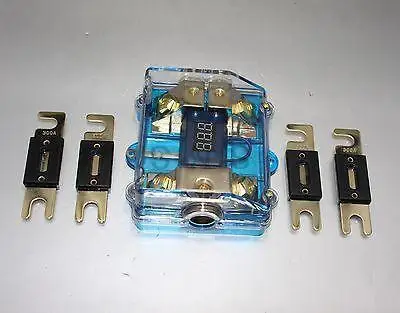 БЕСПЛАТНО 4 ШТ. ANL 100A ДВОЙНОЙ ЦИФРОВОЙ PLATINUM DIST БЛОК 0 ДАТЧИК FUSE HOLDER | Строительство и