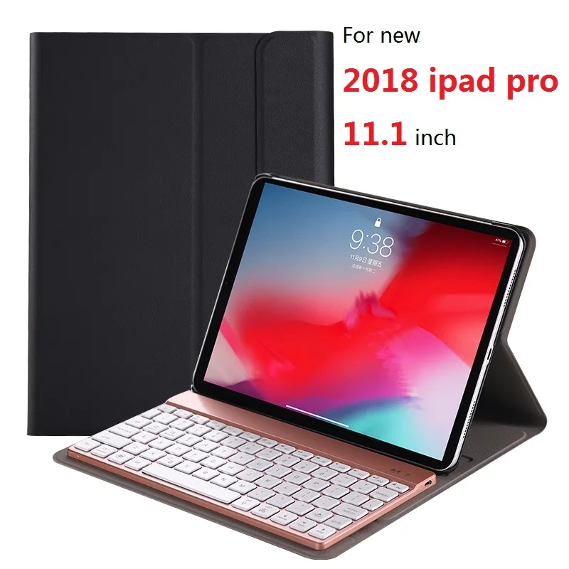 Портативный Смарт Флип Bluetooth 3 0 клавиатура Стенд чехол для нового 2018 ipad pro 11 1