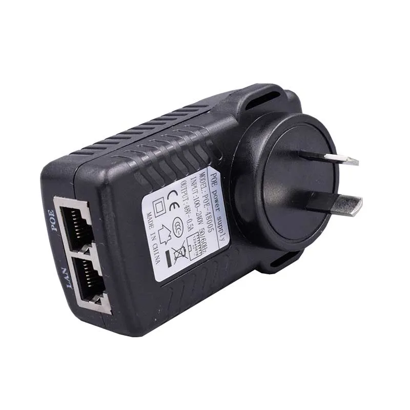 DC48V 0.5A Инжектор POE c сплитер для видеонаблюдения IP камера сетевой коммутатор
