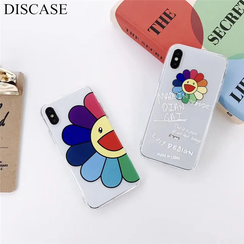 DISCASE рельеф Конфеты ТПУ чехол для iphone XS XR MAX милый мультфильм красочный цветок