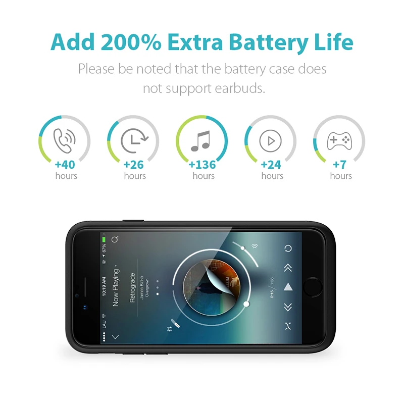 Чехол для аккумулятора Romoss 5600 мАч для iPhone 7, внешний аккумулятор, чехол для зарядки для iPhone 7, чехол для зарядного устройства