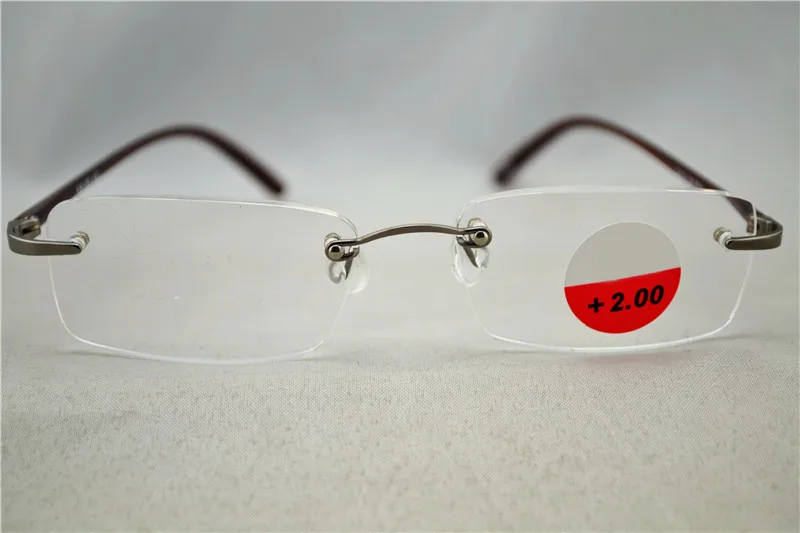 Гибкий ультрамягкий светильник TR90 для мужчин и женщин очки чтения без оправы + 1