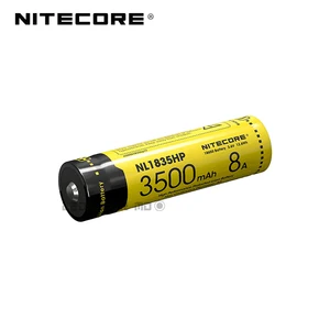 Оригинальный литий-ионный аккумулятор Nitecore NL1835HP, 3500 мА  ч, 8 А, с защитой высокой производительности, 18650