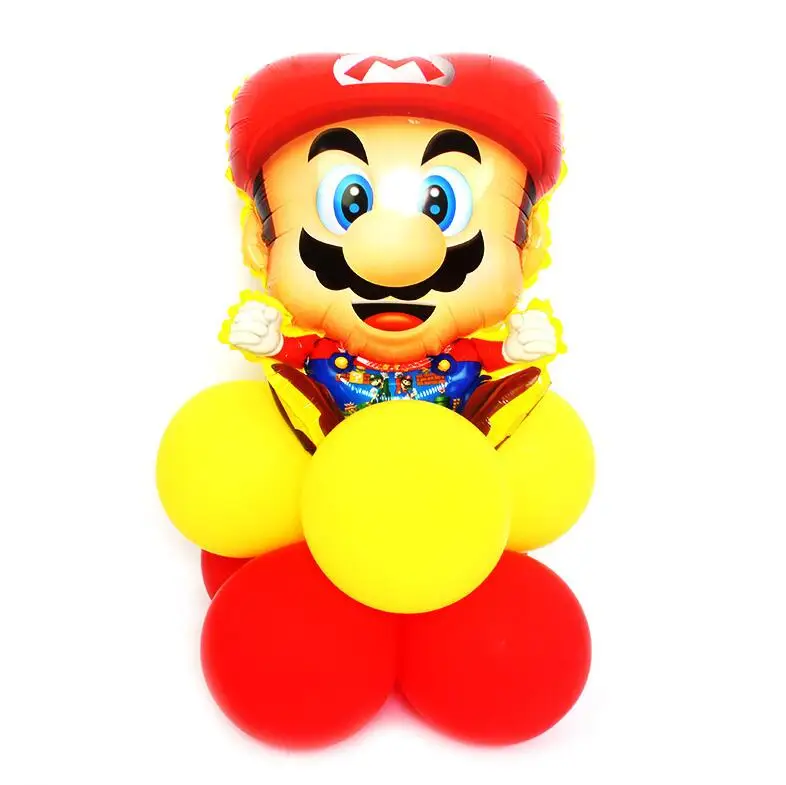 1set Воздушные шары Super Mario Bros, фанаты фильмов, воздушные шары с героями мультфильмов, Луиджи, Марио, майлар, воздушные шары для украшения вечеринок - Цвет: 1set