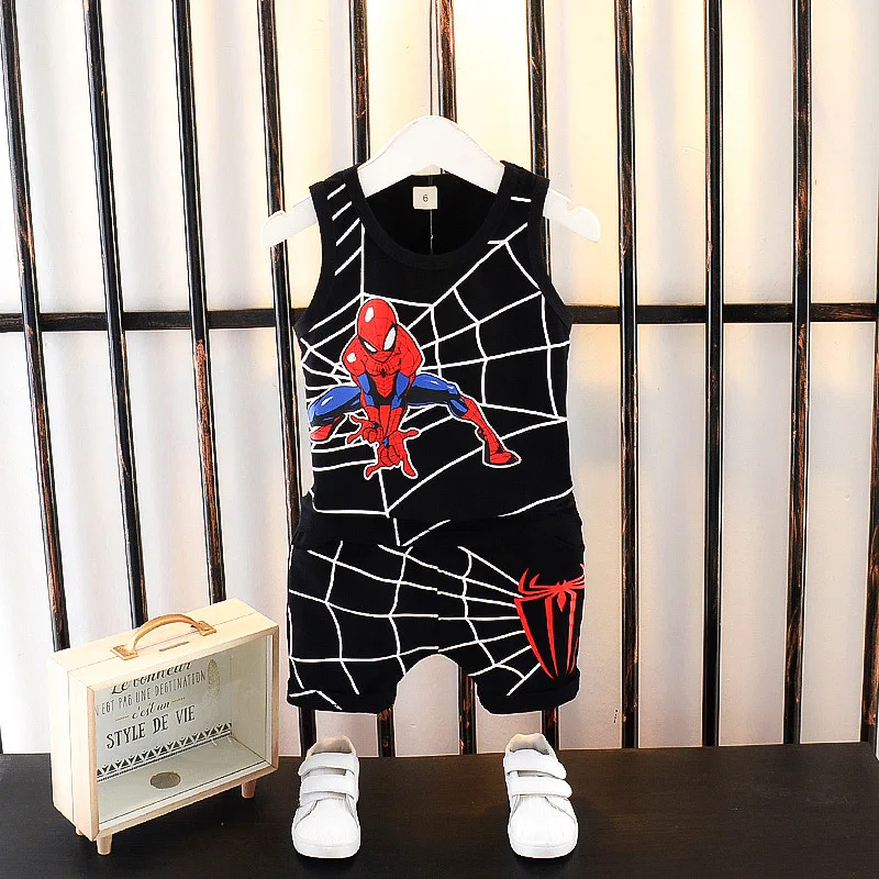 Комплект летней одежды из 2 предметов для маленьких мальчиков и девочек