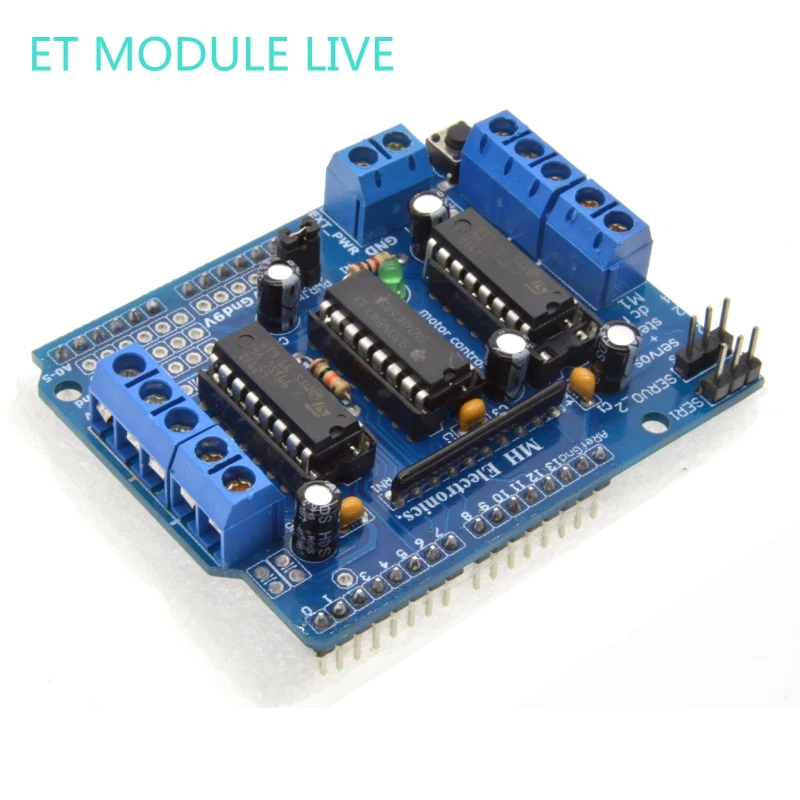 1 шт. L293D двойной щит привода двигателя для arduino Duemilanove плата расширения управления