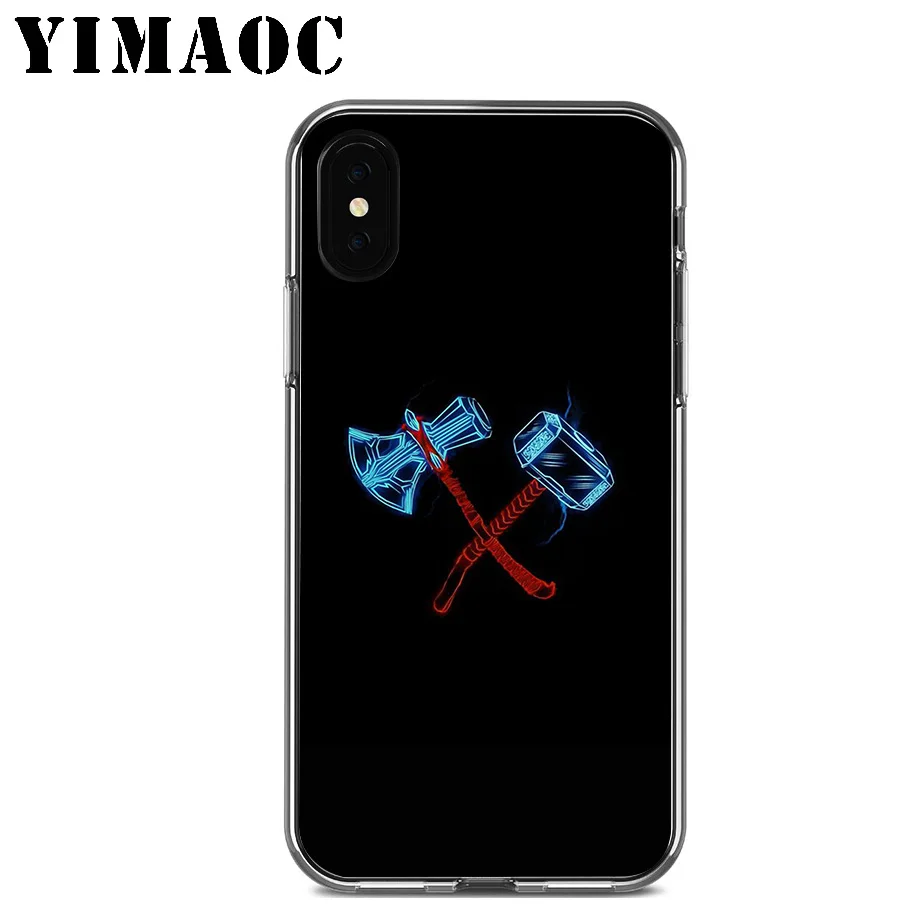 YIMAOC Mavel Thanos Thor Мягкий силиконовый чехол из ТПУ для Apple Iphone Xr Xs Max X 10 8 Plus 7 6 S SE 5s 5 |