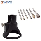 GOXAWEE Электрический ручной сверлильный станок мельница Мощность инструменты древесный фрезерный станок с ЧПУ с декоративными швами, набор из быстрорежущей инструментальной стали 6 шт. с специальный локатор для дрели для Dremel аксессуары