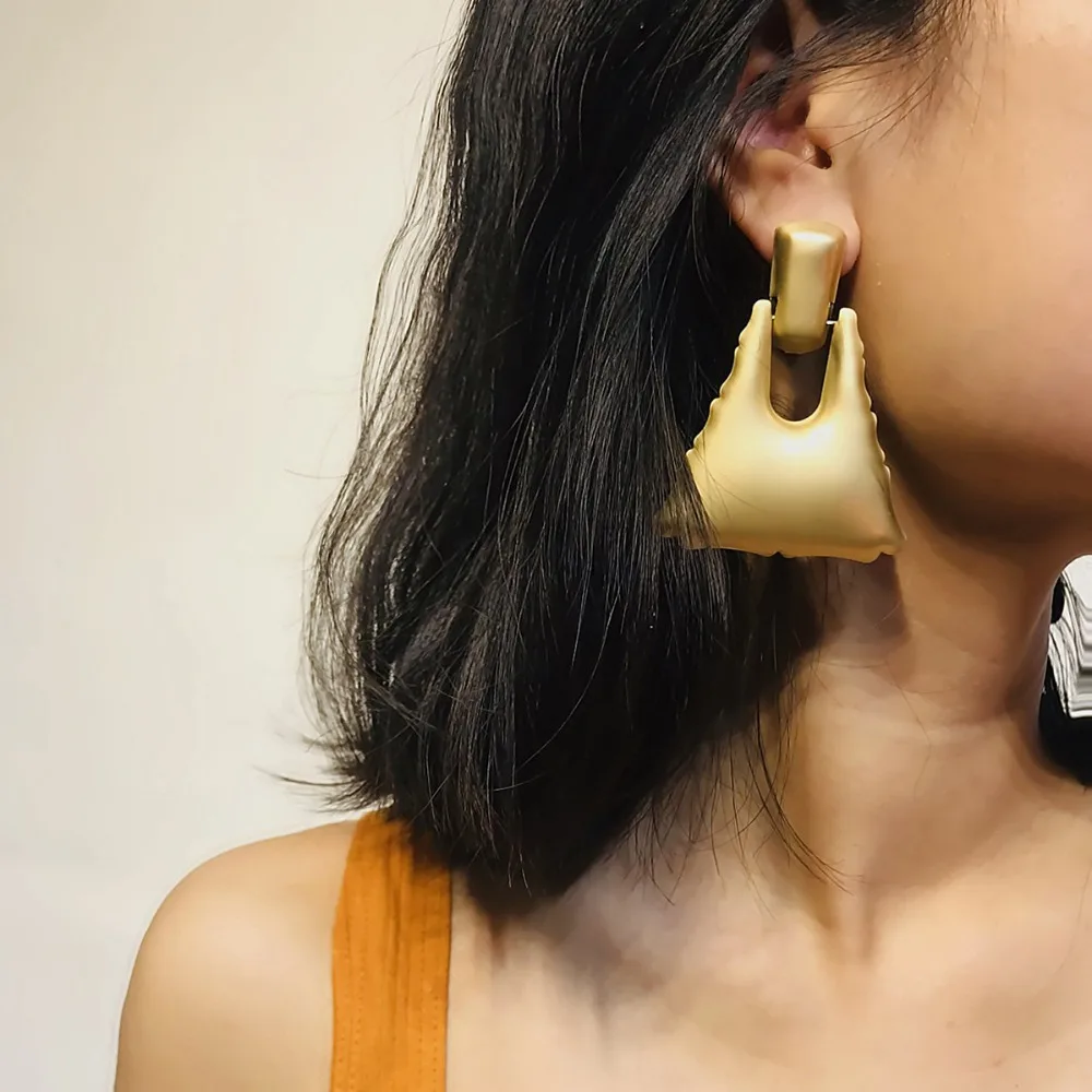 geometric metal earrings fashion jewelry brincos dangle grote oorbellen | Украшения и аксессуары