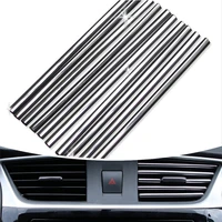car styling u shaped diy air vent grille decoration strip for audi a1 a2 a3 a4 a5 a6 a7 a8 q2 q3 q5 q7 s3 s8 tt tts rs3 rs6